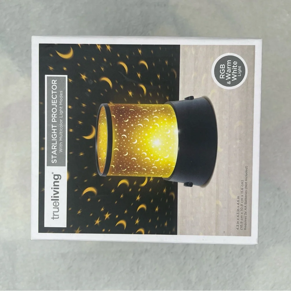 True Living Starlight Projector with Multicolor Light Modes